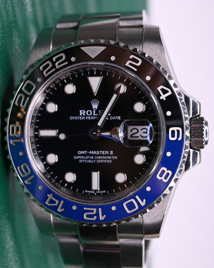 Rolex GMT-Master II "Batman" 40MM Black Dial Oyster Bracelet (116710BLNR)