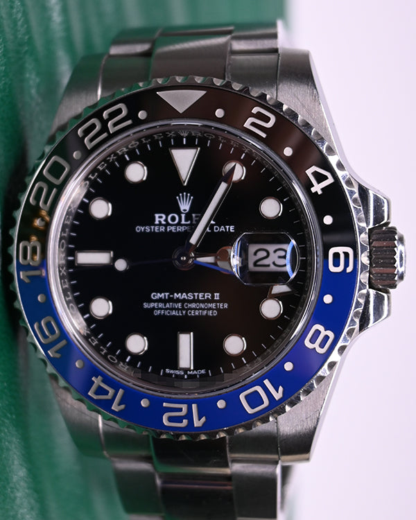 Rolex GMT-Master II "Batman" 40MM Black Dial Oyster Bracelet (116710BLNR)
