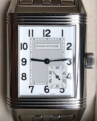 2008 Jaeger-LeCoultre Reverso 29x46.5MM Silver Dial Steel Bracelet (301.81.20)