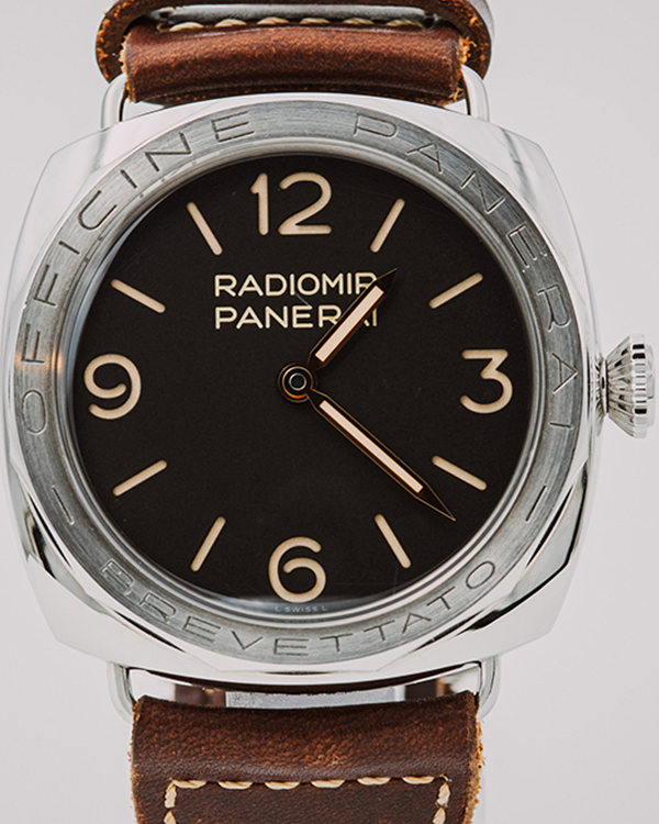 No Reserve - 2022 Panerai Radiomir 3 Days Acciaio Especial Edition 47MM Black Dial Leather Strap (PAM00685)