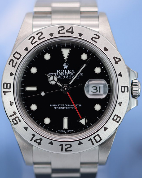 2003 (F Serial) Rolex Explorer II 40MM Black Dial Oyster Bracelet (16570)