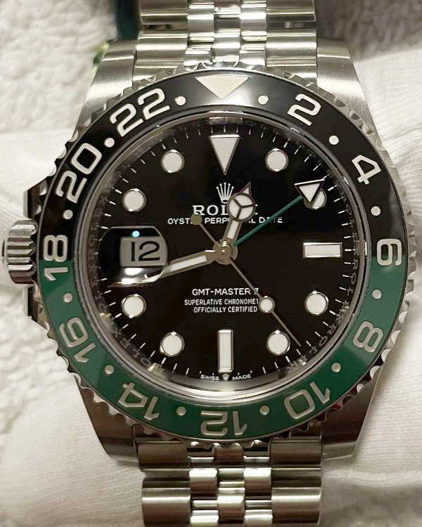 2023 Rolex GMT-Master II "Sprite" 40MM Black Dial Jubilee Bracelet (126720VTNR)