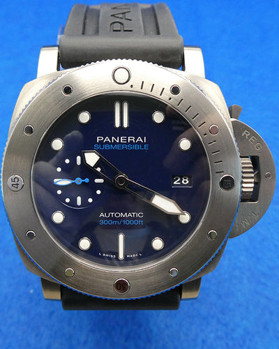 2024 Panerai Submersible BMG-Tech 47MM Blue Dial Rubber Strap (PAM02692)