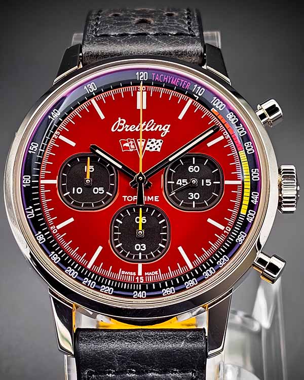 2023 Breitling Top Time "Chevrolet Corvette" 42MM Red Dial Leather Strap (A25310241K1X1)