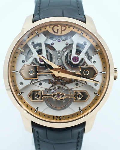 2022 Girard Perregaux Bridges 45MM Skeleton Dial Leather Strap (86000-52-001-BB6A)