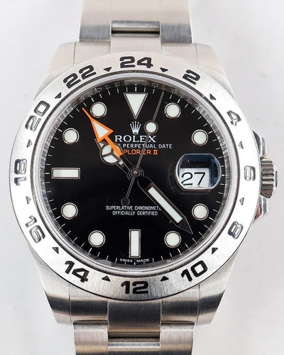 2010 Rolex Explorer II 42MM Black Dial Oyster Bracelet (216570)