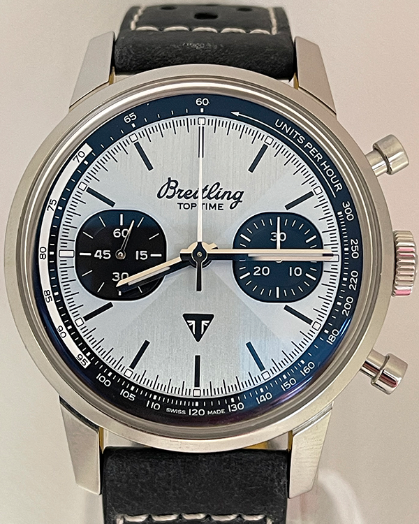 Breitling Top Time "Triumph" 41MM Ice-Blue Dial Leather Strap (A23311)