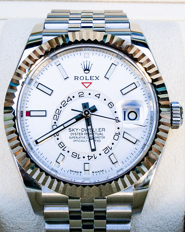 2023 Rolex Sky-Dweller 42MM White Dial Jubilee Bracelet (336934)