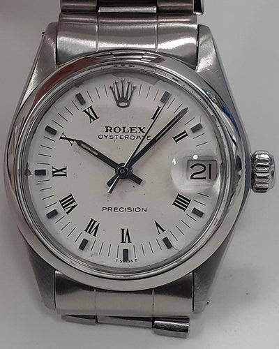 Rolex Oyster Precision 31MM Silver Dial Oystersteel Bracelet (6466)