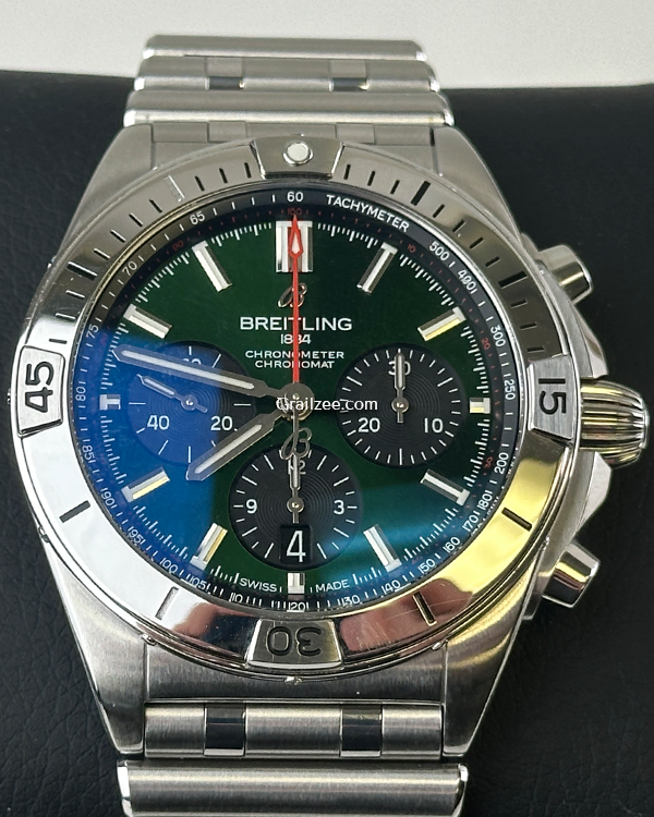 2020 Breitling Chronomat 42MM Green Dial Steel Bracelet (AB01343A1L1A1)