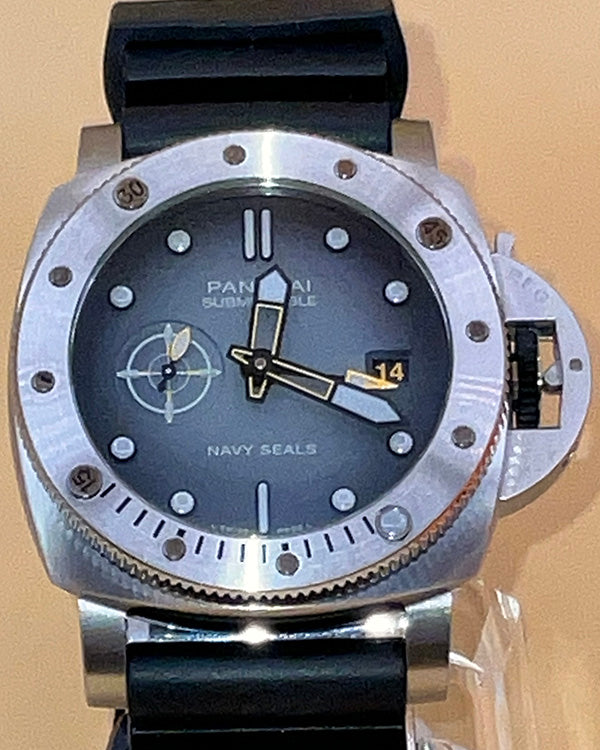 2024 Panerai Luminor Submersible "Navy SEALs" 44MM Grey Dial Rubber/Textile Strap (PAM01323)