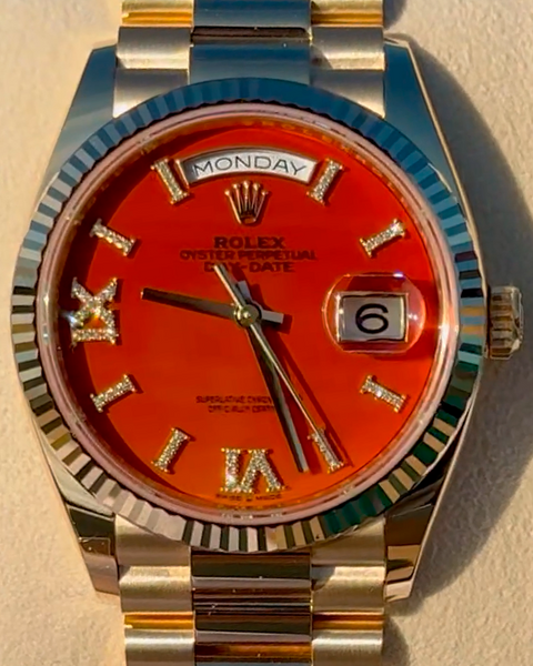 2023 Rolex Day-Date 36MM Special Stone Carnelian Dial President