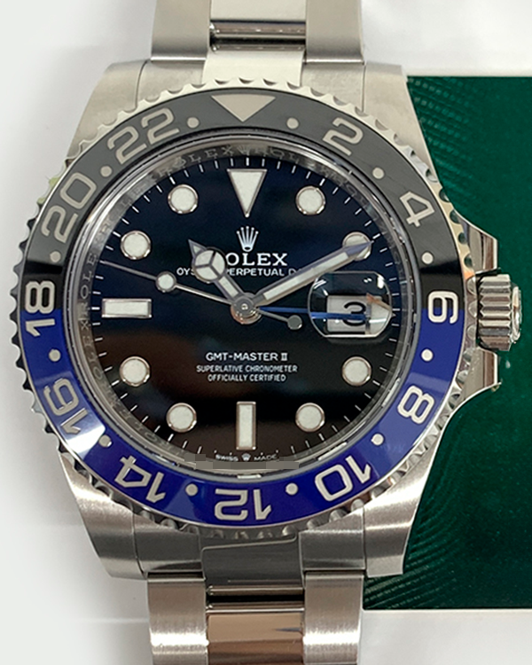 2022 Rolex GMT-Master II "Batman" 40MM Black Dial Oyster Bracelet (126710BLNR)