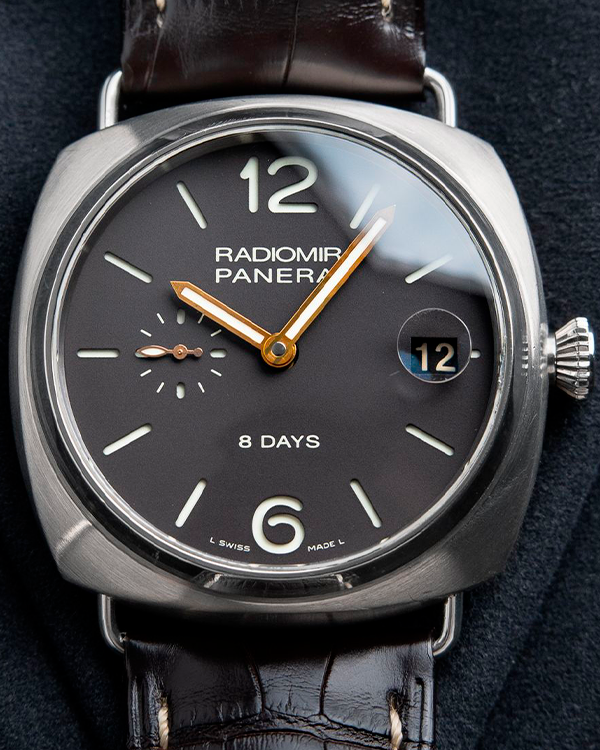 2011 Panerai Radiomir 8 Days 45MM Brown Dial Leather Strap (PAM00346)