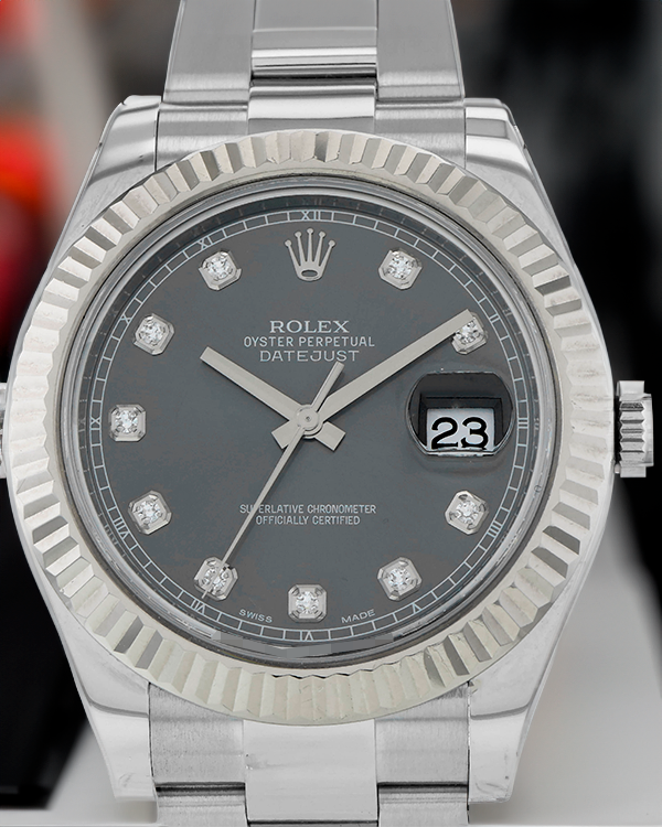 Rolex Datejust II 41MM Rhodium Dial Steel Bracelet (116334)