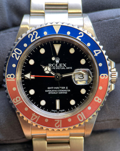 Rolex GMT-Master II "Pepsi" 40MM Black Dial Oyster Bracelet (16710)