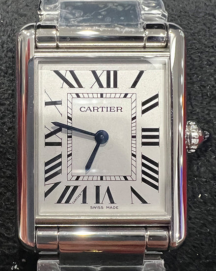 2024 Cartier Tank Must de Cartier 25.5MM Quartz Silver Dial Steel Bracelet (WSTA0052)