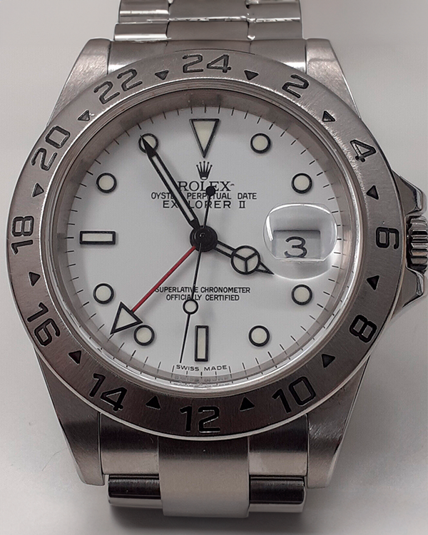 2001 Rolex Explorer II "Polar" 40MM White Dial Oyster Bracelet (16570)