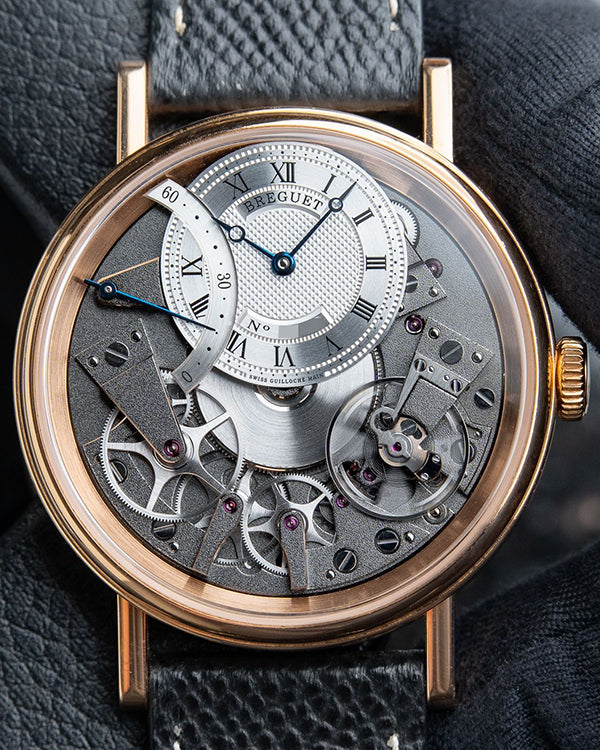 2017 Breguet Tradition Seconde Retrograde 40MM Skeleton Dial Aftermarket Leather Strap (7097BR/G1/9WU)