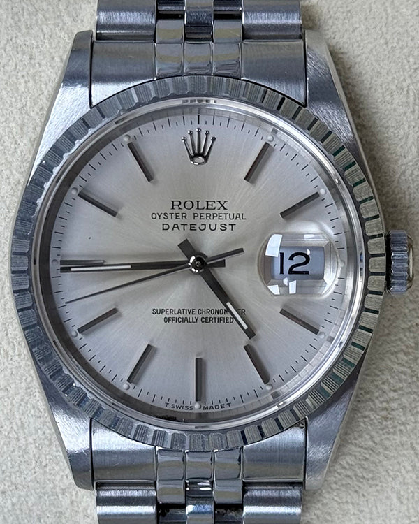 1992 Rolex Datejust 36MM Silver Dial Jubilee Bracelet (16220)