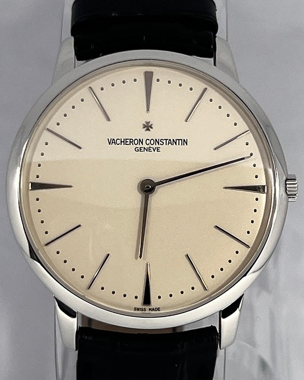 Vacheron Constantin Patrimony 40MM Silver Dial Leather Strap (81180/000G-9117)