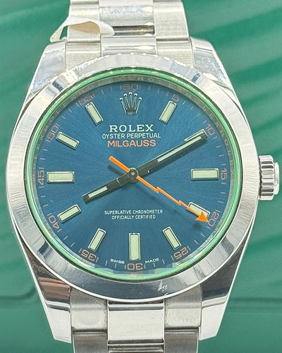 2021 Rolex Milgauss 40MM Blue Dial Oyster Bracelet (116400GV)