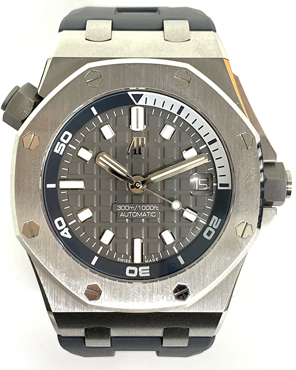 2022 Audemars Piguet Royal Oak Offshore Diver 42MM Grey Dial Rubber Strap (15720ST.OO.A009CA.01)