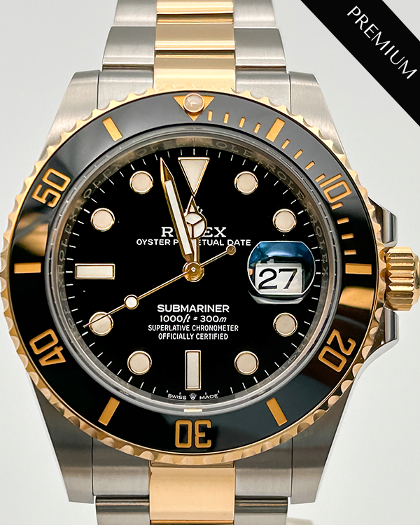 2023 Rolex Submariner Date 41 Oystersteel Two-Tone Black Dial (126613LN)