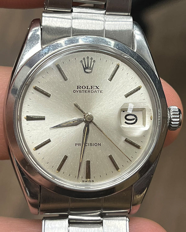 Rolex Oyster Precision 34MM Silver Dial Oyster Bracelet (6694)