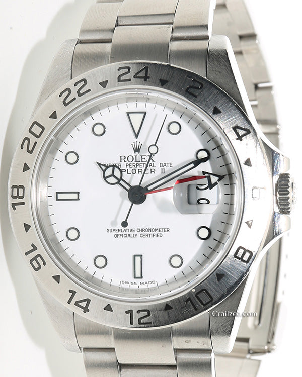 2005 Rolex Explorer II 40MM White Dial Oyster Bracelet (16570)