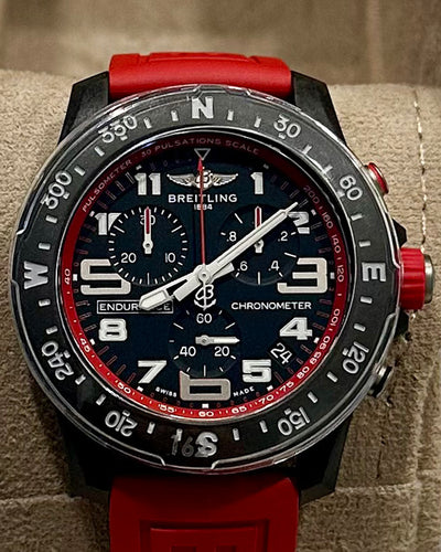 No Reserve - 2023 Breitling Endurance Pro 44MM Quartz Black Dial Rubber Strap (X823102C1B1S1)