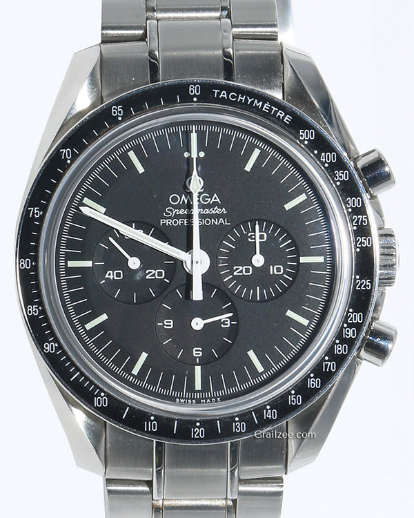 Omega Speedmaster Professional Moonwatch 42MM Black Dial Steel Bracelet (3573.50.00)