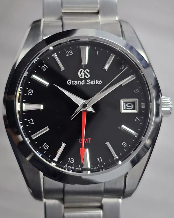 2022 Grand Seiko Heritage Collection 40MM Quartz Black Dial Steel Bracelet (SBGN013)