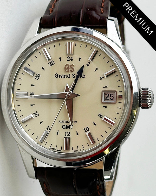 2021 Grand Seiko Elegance Collection 39.5MM Ivory Dial Leather Strap (SBGM221G)