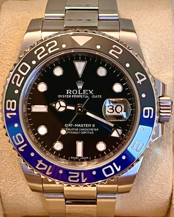 2015 Rolex GMT-Master II "Batman" 40MM Black Dial Oyster Bracelet (116710BLNR)