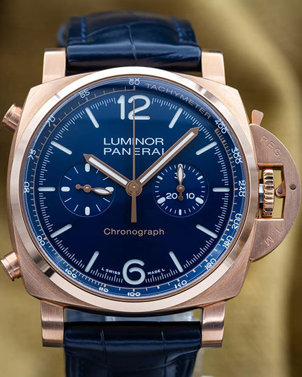 2021 Panerai Luminor Marina "Blu Notte" 44MM Blue Dial Leather Strap (PAM01111)