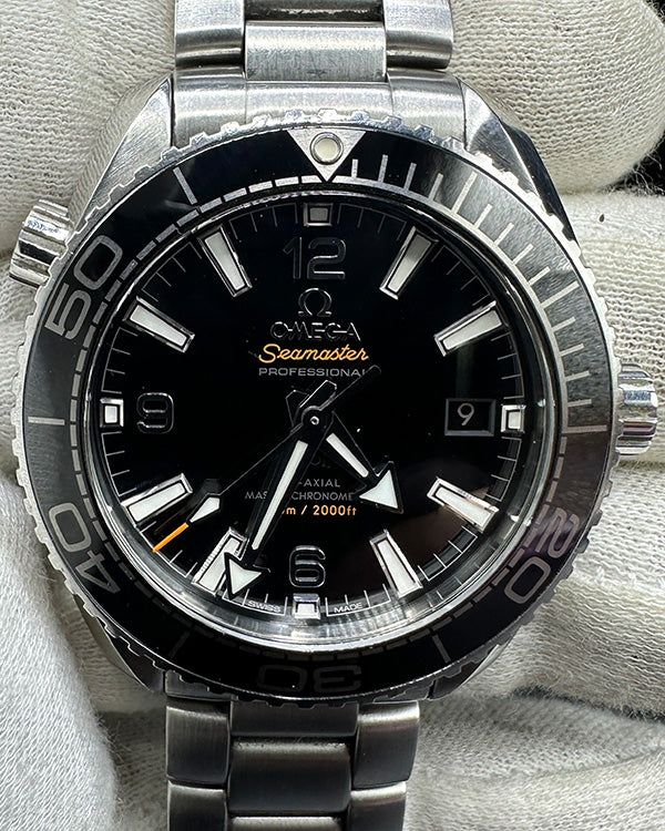 2018 Omega Seamaster Planet Ocean 600M 39.5MM Black Dial Steel Bracelet (215.30.40.20.01.001)