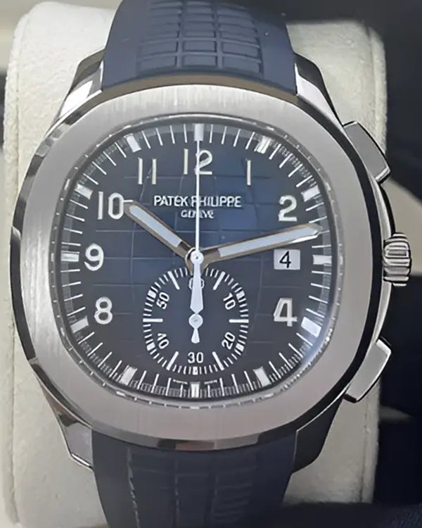 2021 Patek Philippe Aquanaut 42.2MM Blue Dial Rubber Strap (5968G-001)