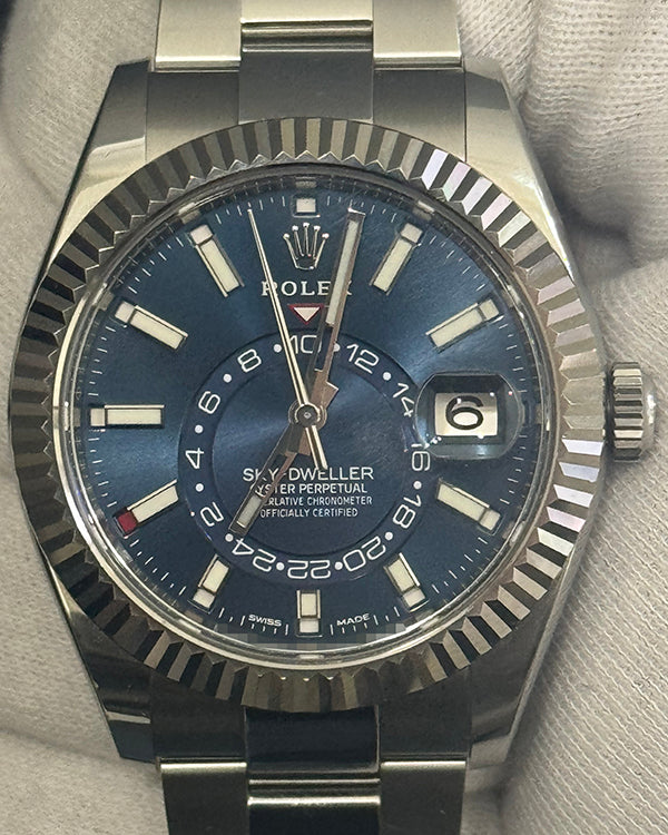 2022 Rolex Sky-Dweller 42MM Blue Dial Oyster Bracelet (326934)