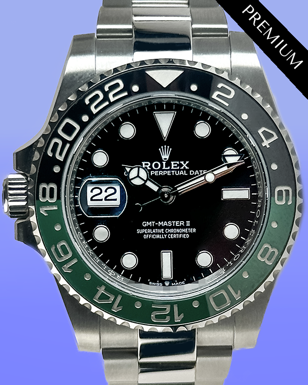 2022 Rolex GMT-Master II "Sprite" 40MM Black Dial Oyster Bracelet (126720VTNR)