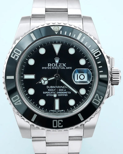 2014 Rolex Submariner Date 40MM Black Dial Oyster Bracelet (116610LN)