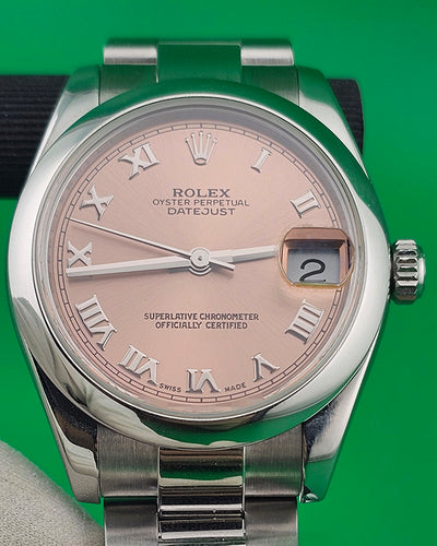 2009 (V Serial) Rolex Datejust 31MM Pink Dial Oyster Bracelet (178240)