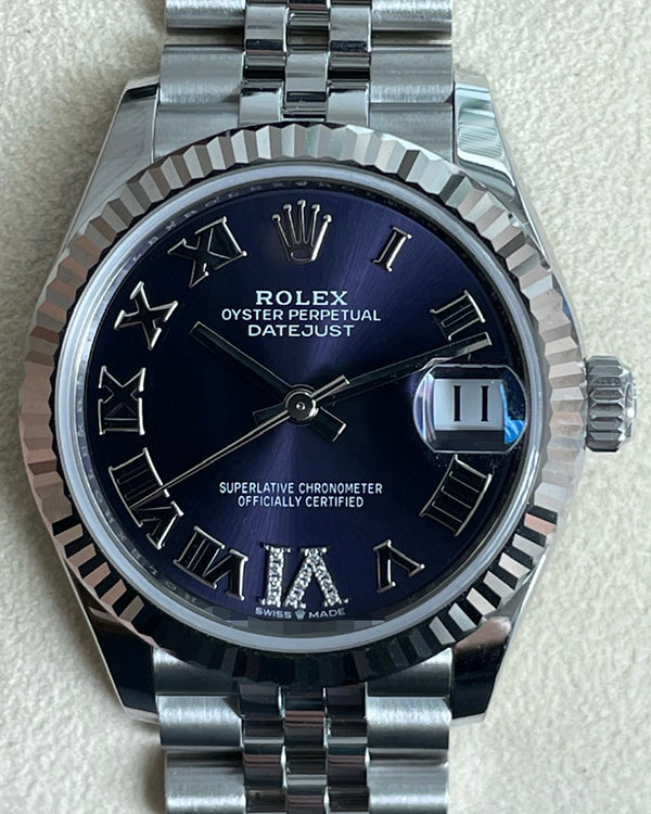 2024 Rolex Datejust 31MM Blue Dial Oystersteel Jubilee Bracelet (278274)