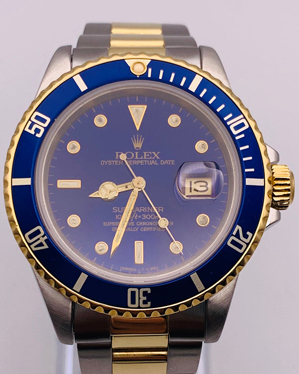 Rolex Submariner "Bluesy" 40MM Blue Dial Two-Tone Oyster Bracelet (16803)