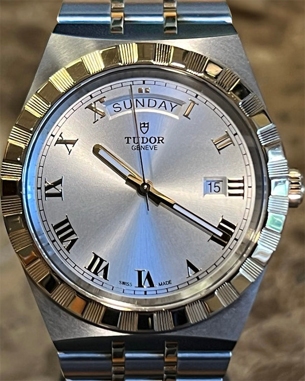 Tudor Royal Day-Date 41MM Silver Dial Two Tone Bracelet (M28603)