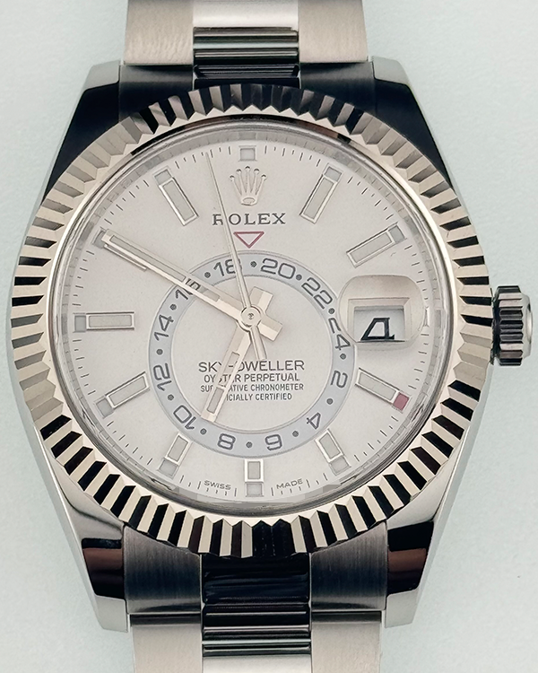 2019 Rolex Sky-Dweller 42MM White Dial Oystersteel Bracelet (326934)