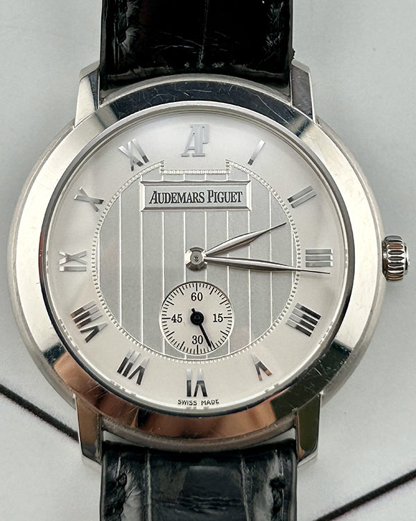 Audemars Piguet Jules 36MM Silver Dial Leather Strap (15056BC)