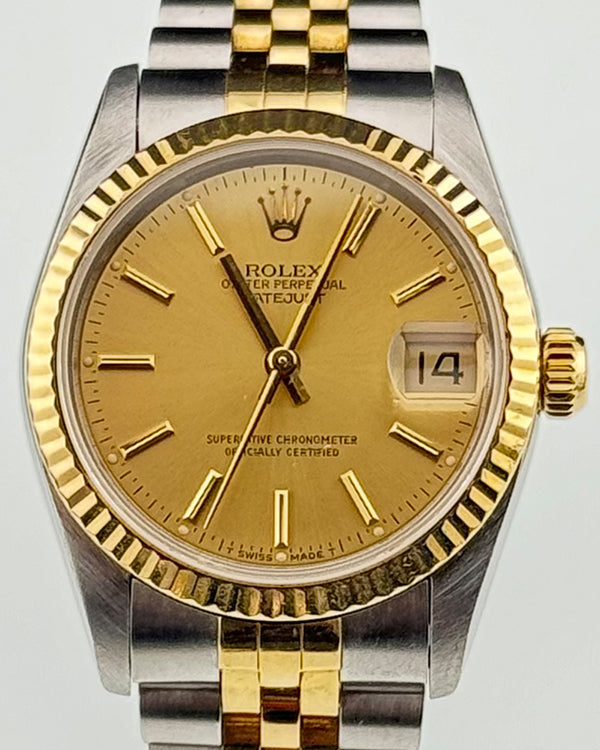 Rolex Datejust 31MM Champagne Dial Two-Tone Jubilee Bracelet (68273)