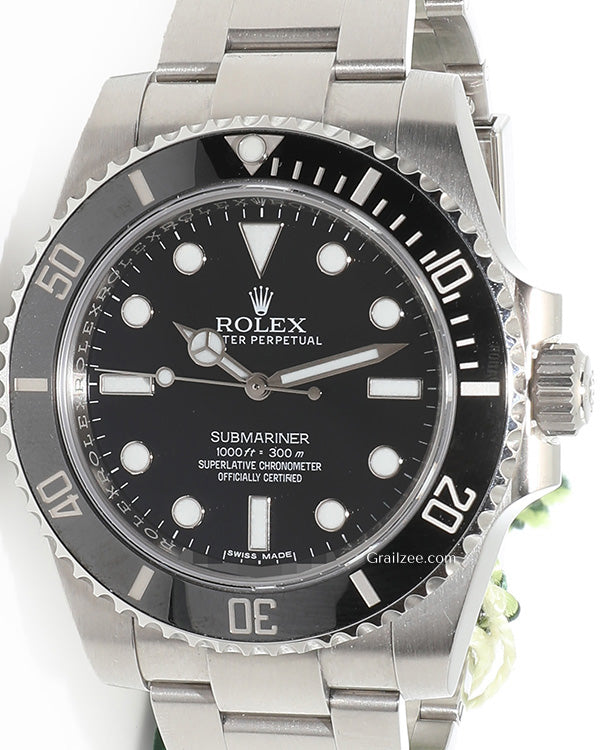 2016 Rolex Submariner No Date 40MM Black Dial Oyster Bracelet (114060)