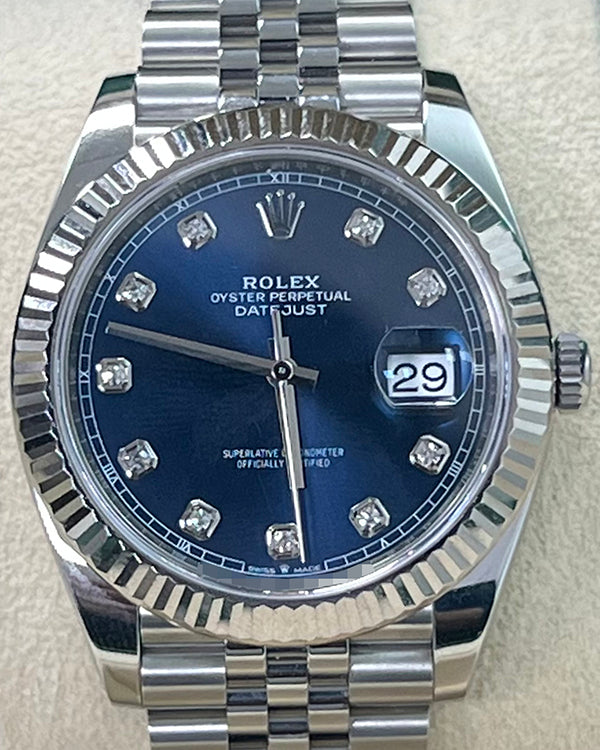 Rolex Datejust 41MM Blue Dial Jubilee Bracelet (126334)